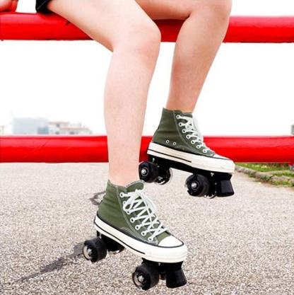 Canvas Flash Roller Skates-xinru shop