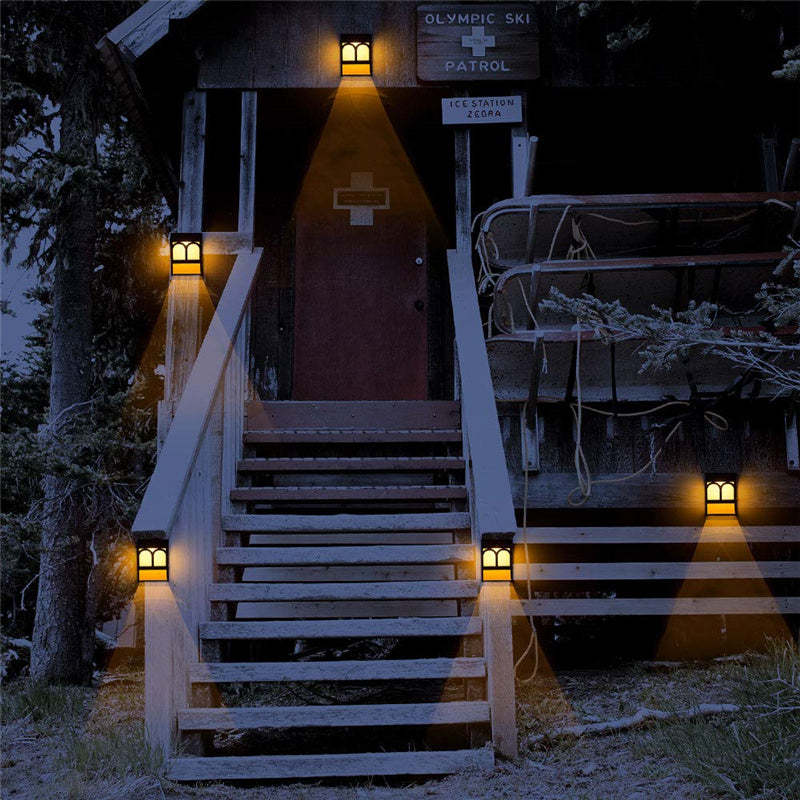 Solar Led Deck Lights Outdoor Waterproof For Garden Fence Post Light-xinru