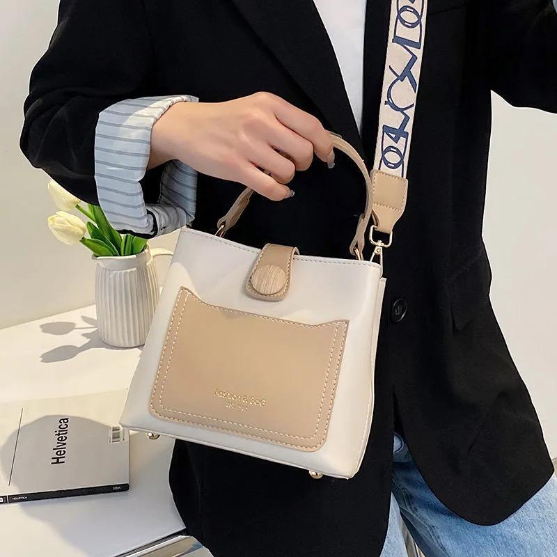 人気のオールマッチショルダーバッグバケットバッグ-xinru shop