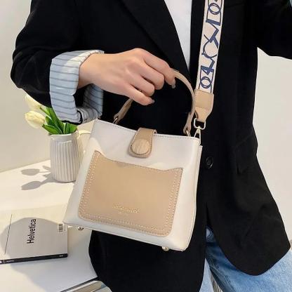 人気のオールマッチショルダーバッグバケットバッグ-xinru shop