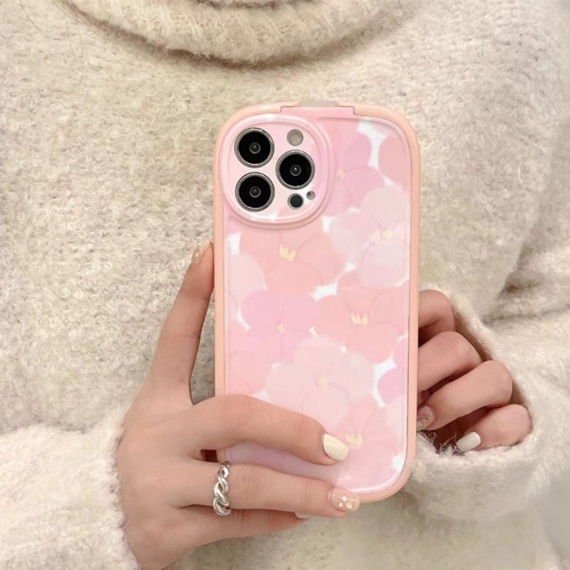 Pink Flower Bracket Case-xinru