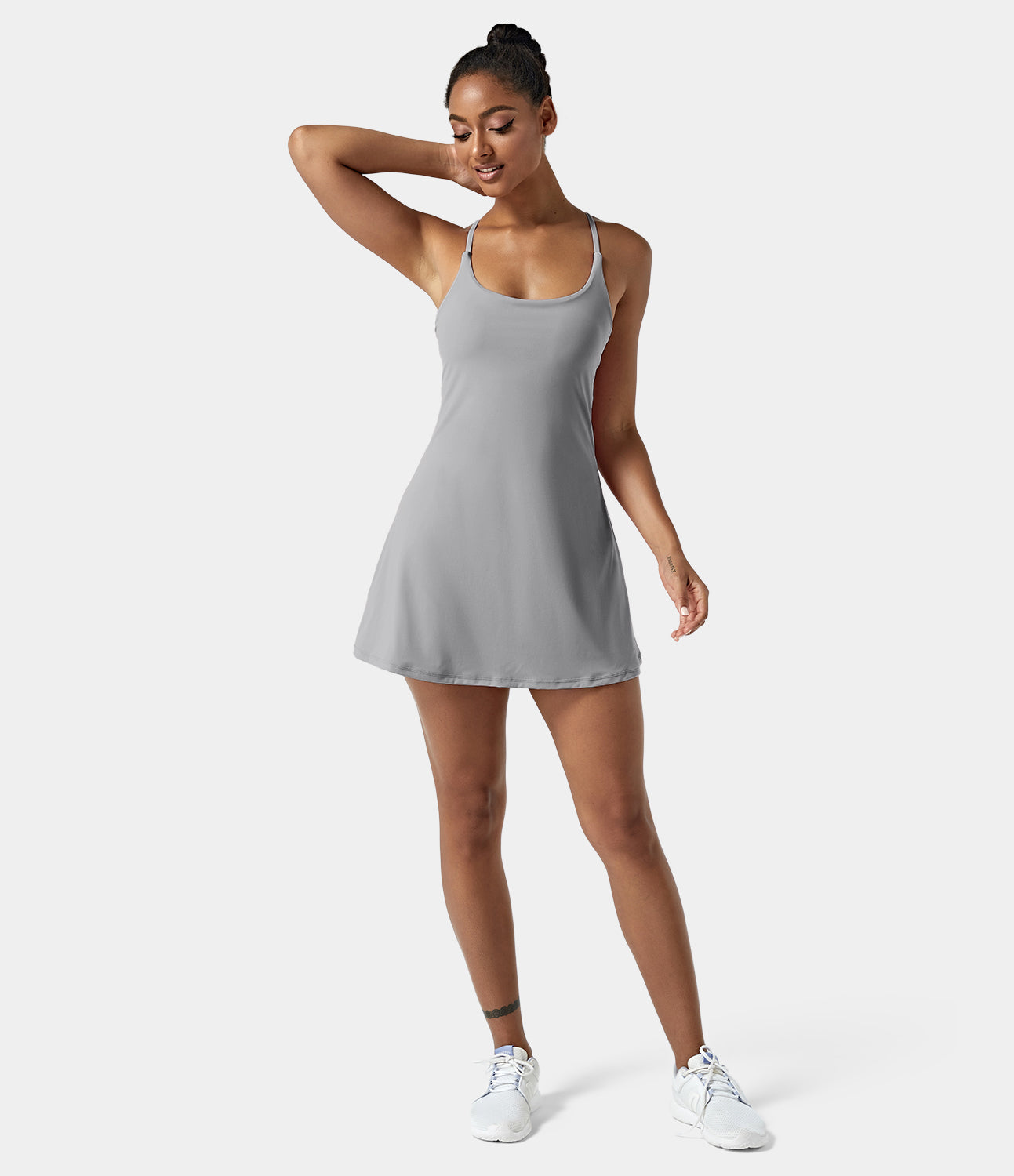 Women's Exercise Workout Dress With Phone Pocket-xinru shop