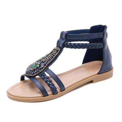Summer Bohemia Soft Wedge Sandals For Women Beach Shoes-xinru