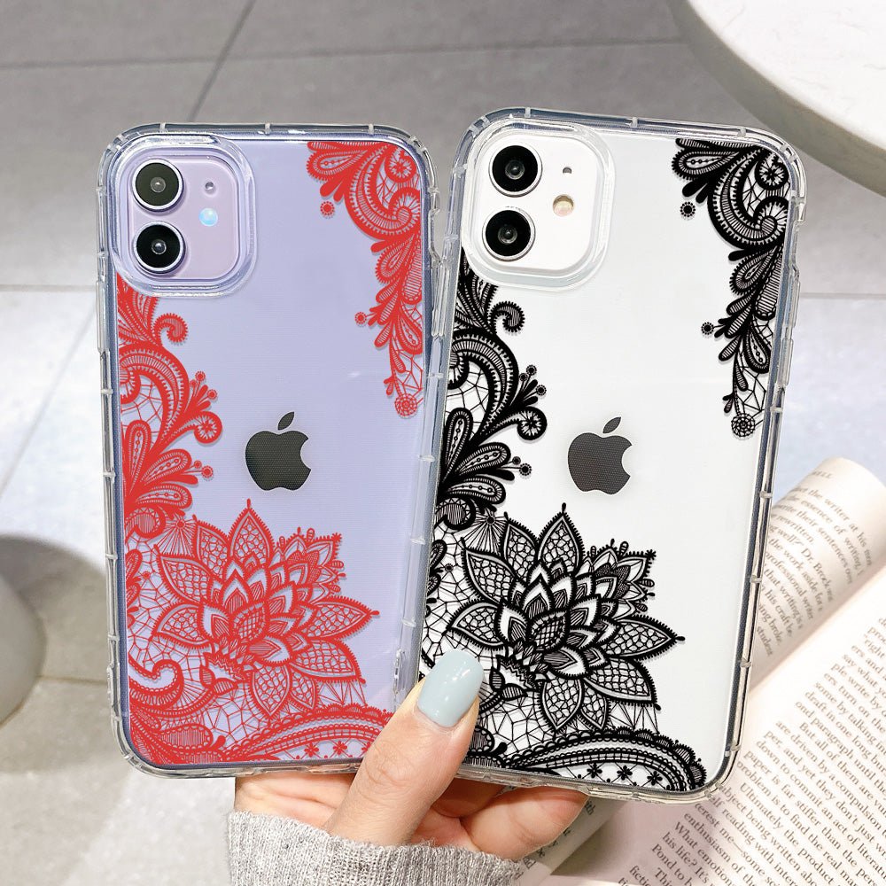 Clear Lace Flower Case-xinru