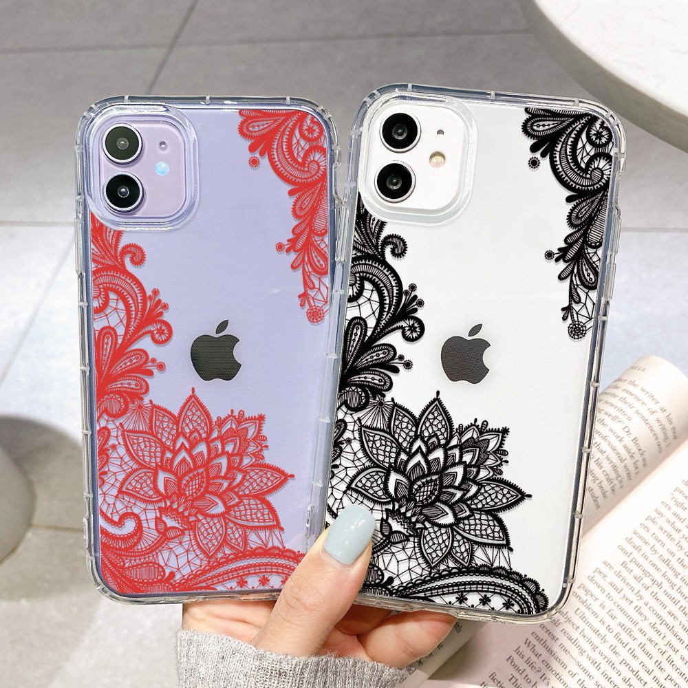 Clear Lace Flower Case-xinru