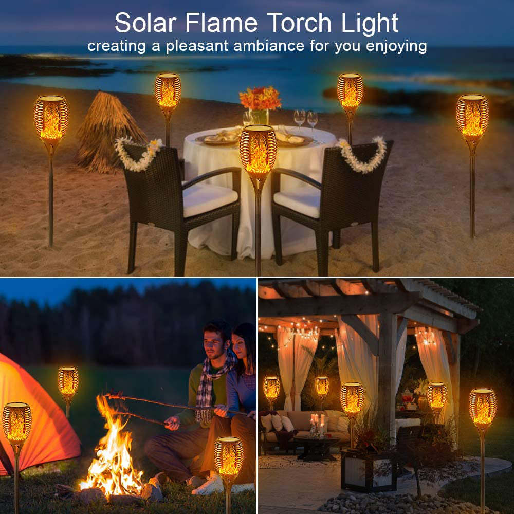 Waterproof Garden Decor Solar Flame Lawn Lamp-xinru