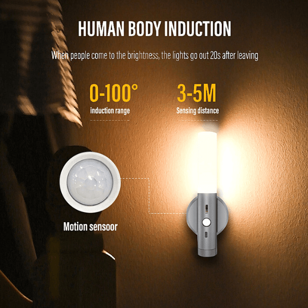 Led Magnetic Auto Motion Sensor Light Portable No Plug Lamp-xinru