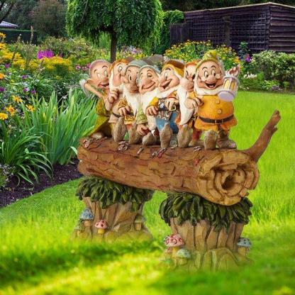 Seven Dwarf Trees Gnome Decorate The Garden Handmade-xinru