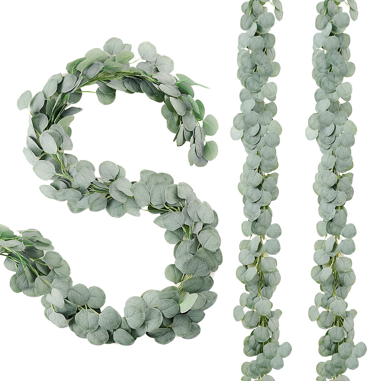 Lamb閳ユ獨 Ear Greenery Garland Faux Eucalyptus Garland Summer Garland-xinru