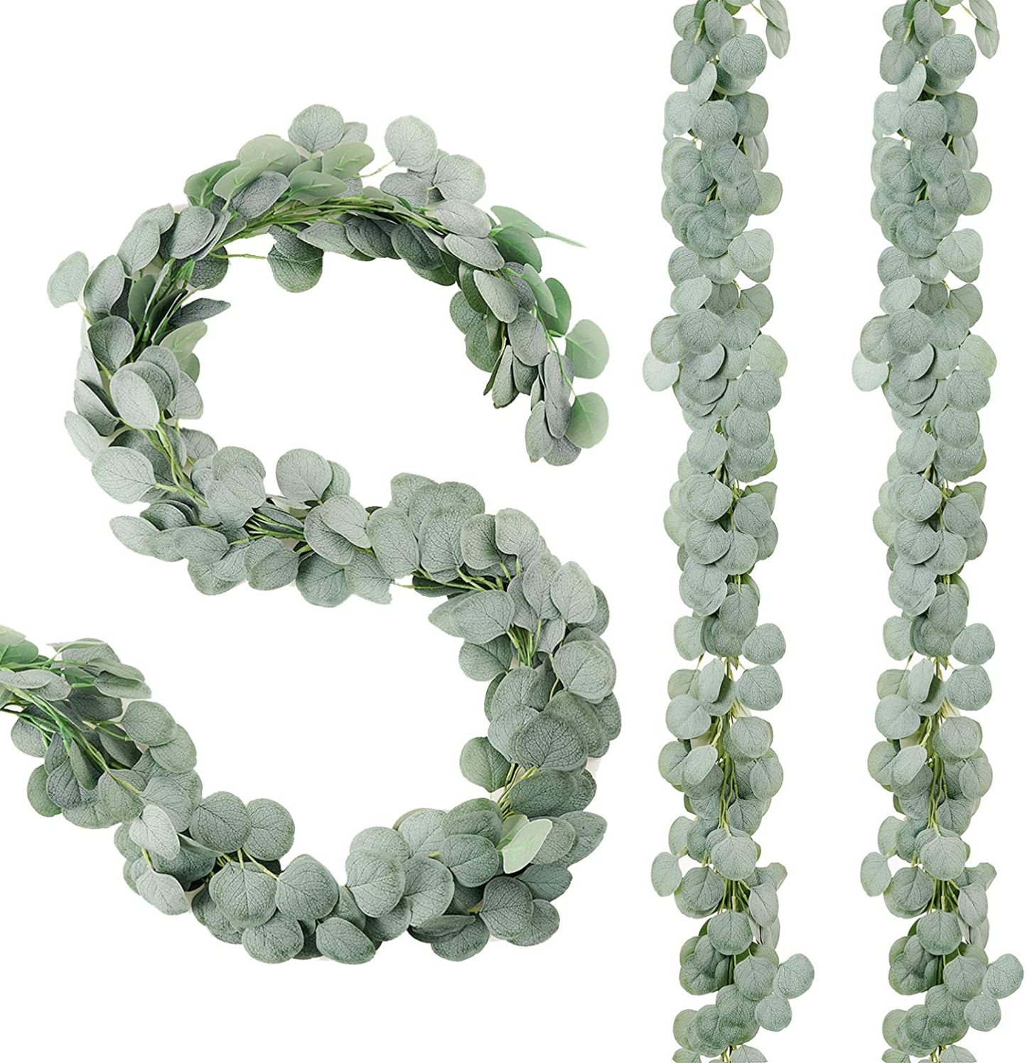 Lamb閳ユ獨 Ear Greenery Garland Faux Eucalyptus Garland Summer Garland-xinru