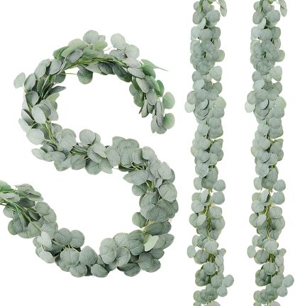 Lamb閳ユ獨 Ear Greenery Garland Faux Eucalyptus Garland Summer Garland-xinru