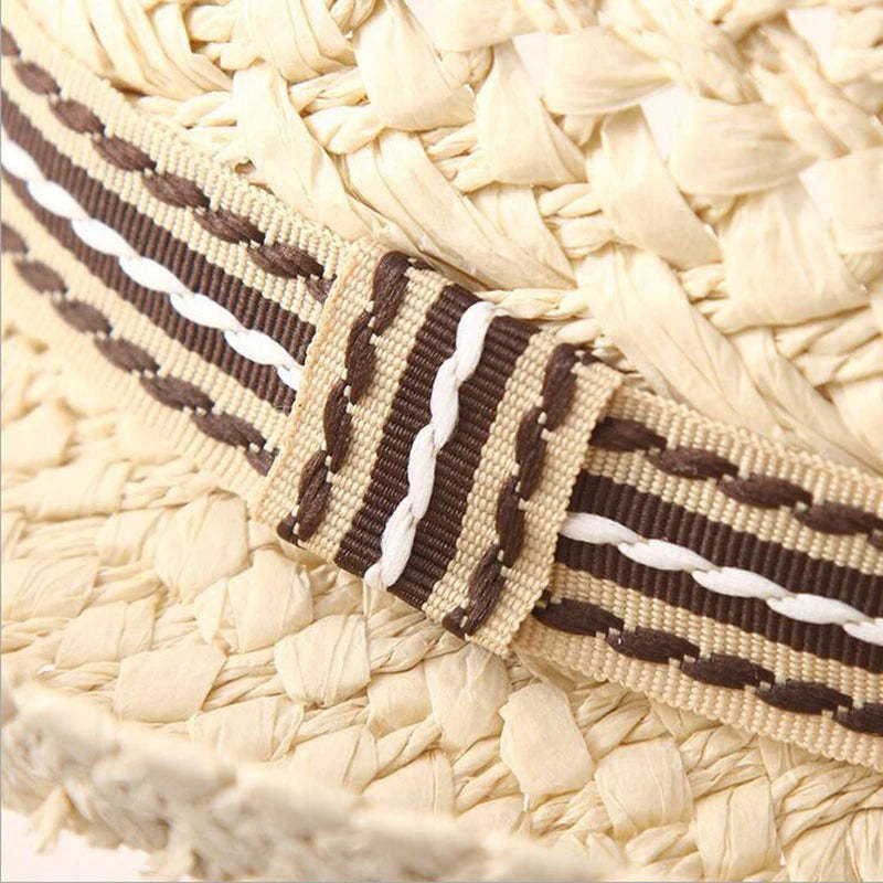 Men's Straw Fedora Vintage Panama Hat-xinru