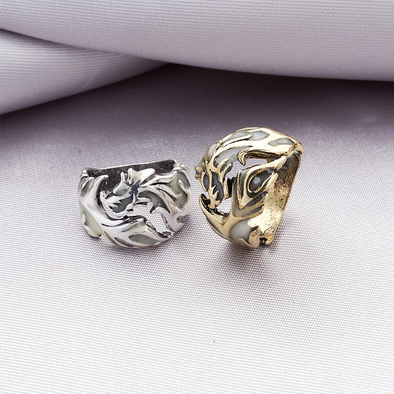 Hypoallergenic Luminous Dragon Ring  Favors For Women and Men-xinru