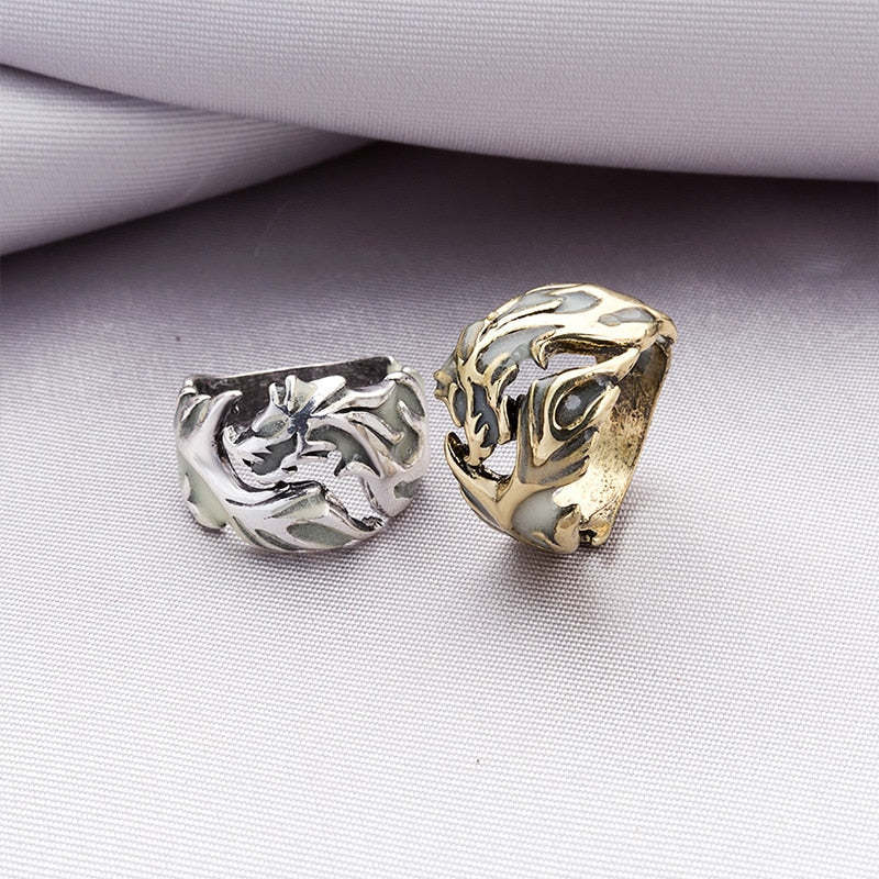 Hypoallergenic Luminous Dragon Ring  Favors For Women and Men-xinru