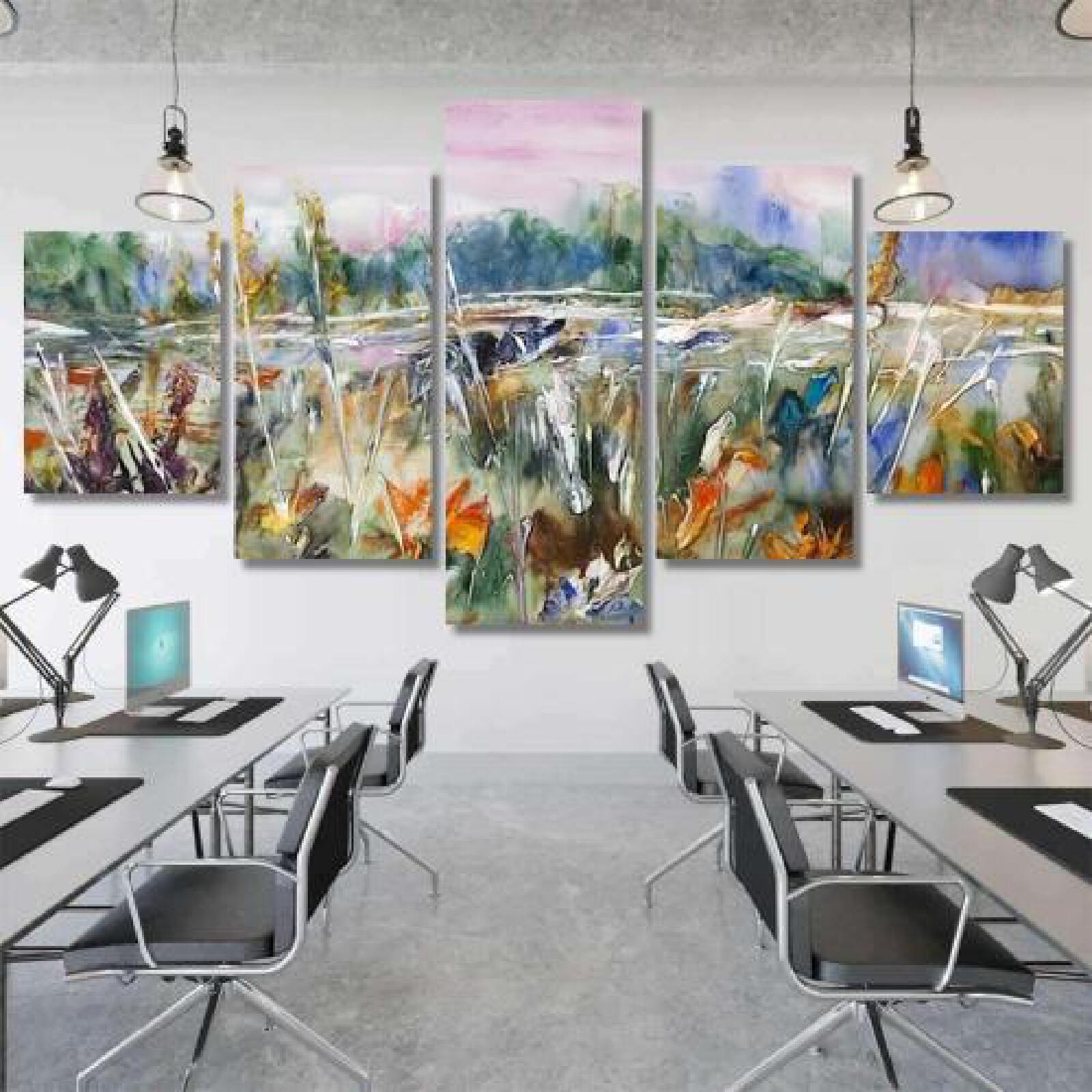 Blooming Field Meadows Landscape-xinru shop