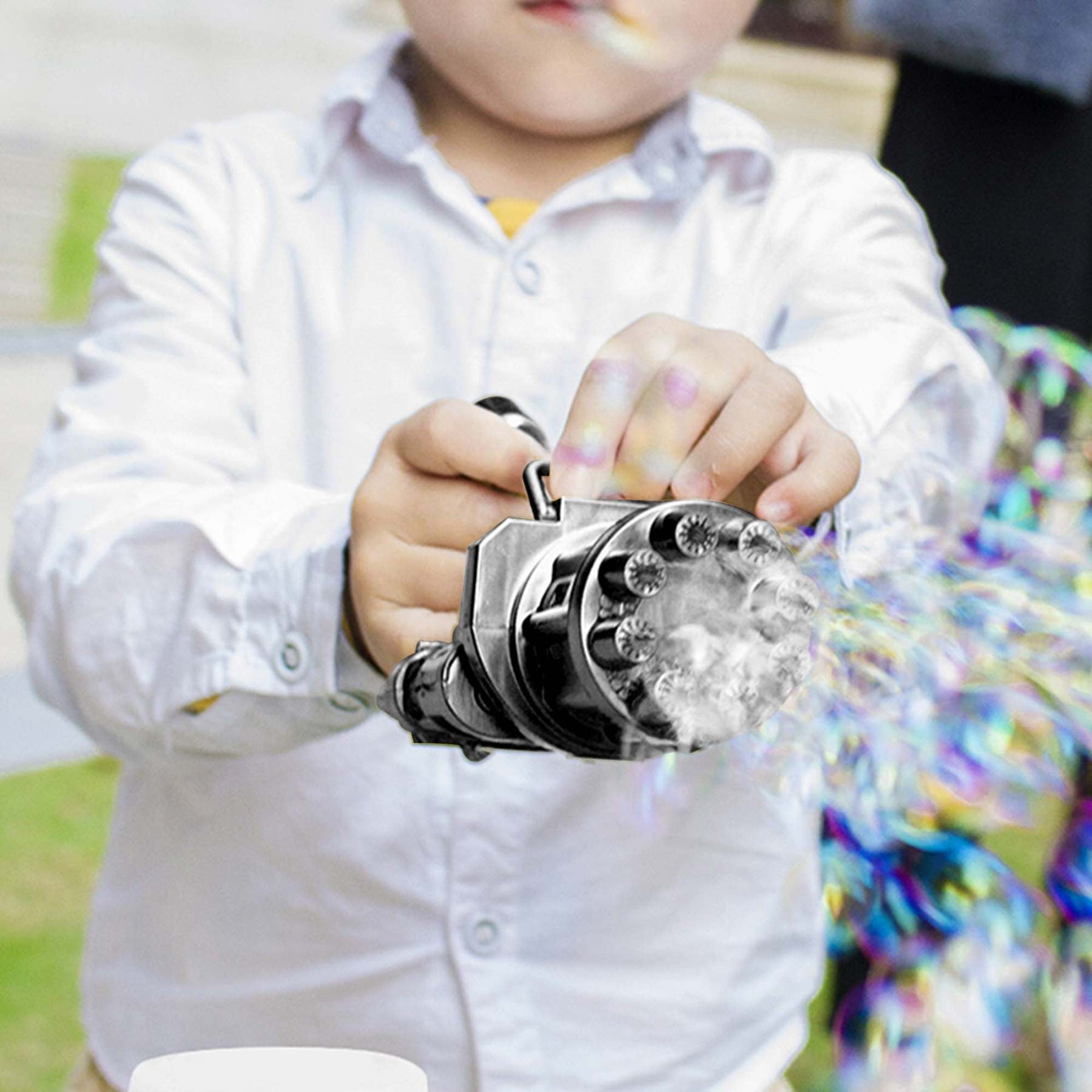 Children's Automatic Gatling Bubble Machine Summer Toys-xinru
