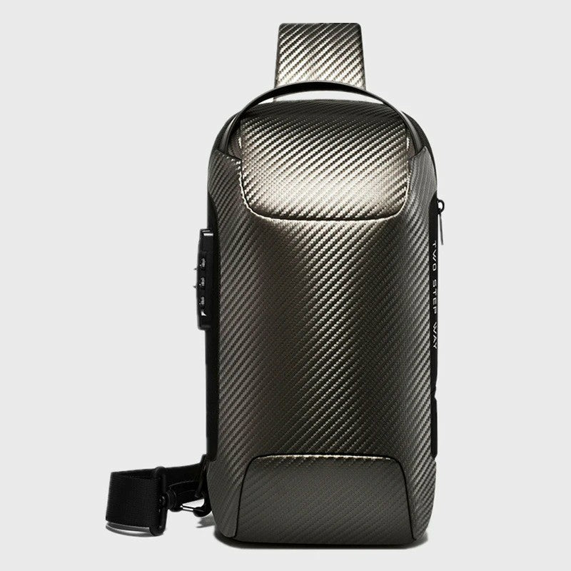New Carbon Fiber Streamline Anti-Theft Sling Bag-xinru