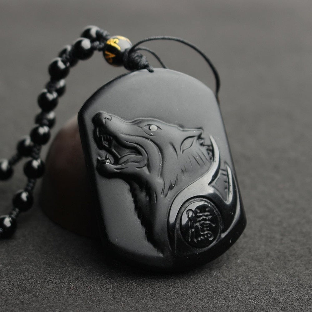 Tibetan Black Obsidian Amulet-xinru shop