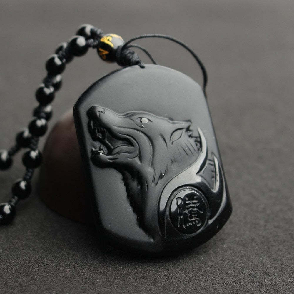 Tibetan Black Obsidian Amulet-xinru shop