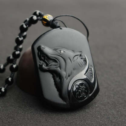 Tibetan Black Obsidian Amulet-xinru shop