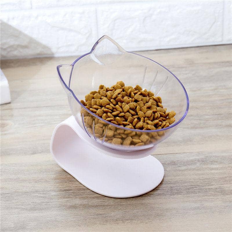 Anti-Vomiting Reduces Neck Pain Removable Heightened Tilting Cat Bowl-xinru