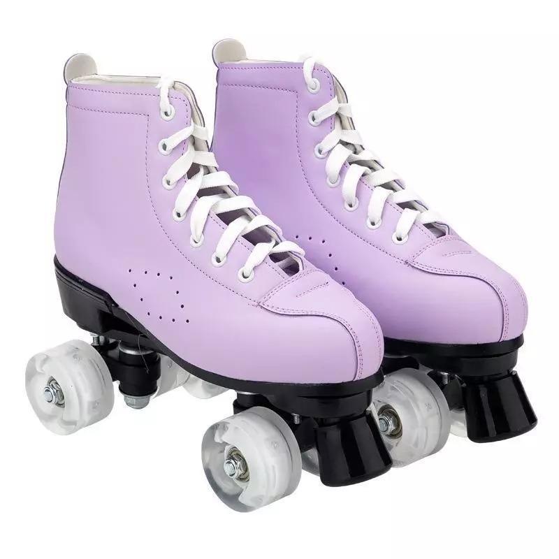 Outdoor Retro Roller Skates Mint Green/Pink/Purple-xinru shop