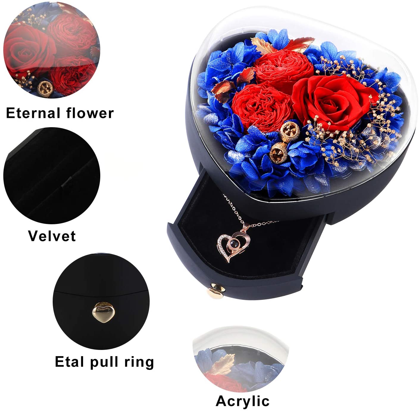 Mother's Day Gift Love You Necklace In 100 Languages-xinru