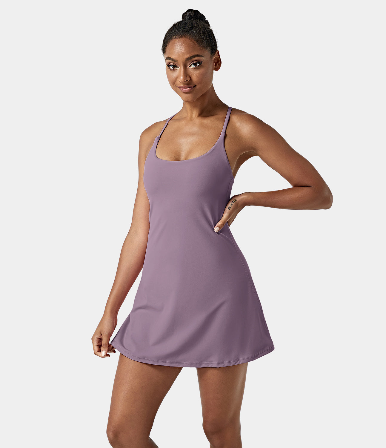 Women's Exercise Workout Dress With Phone Pocket-xinru shop