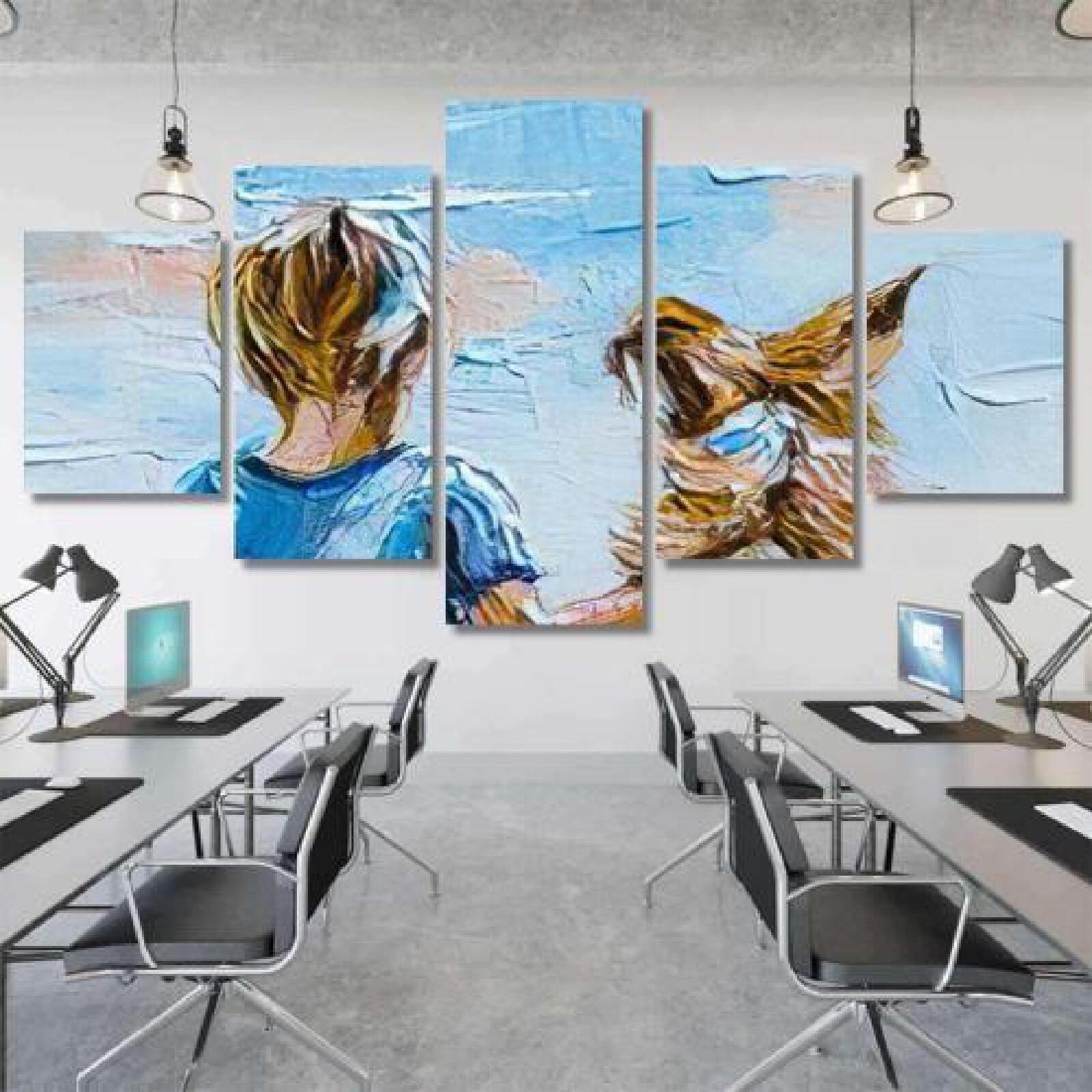 Texture Pattern Canvas Painted Oils Painting-xinru shop