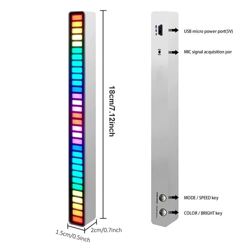 New RGB Sound Pickup Ambient Light-xinru