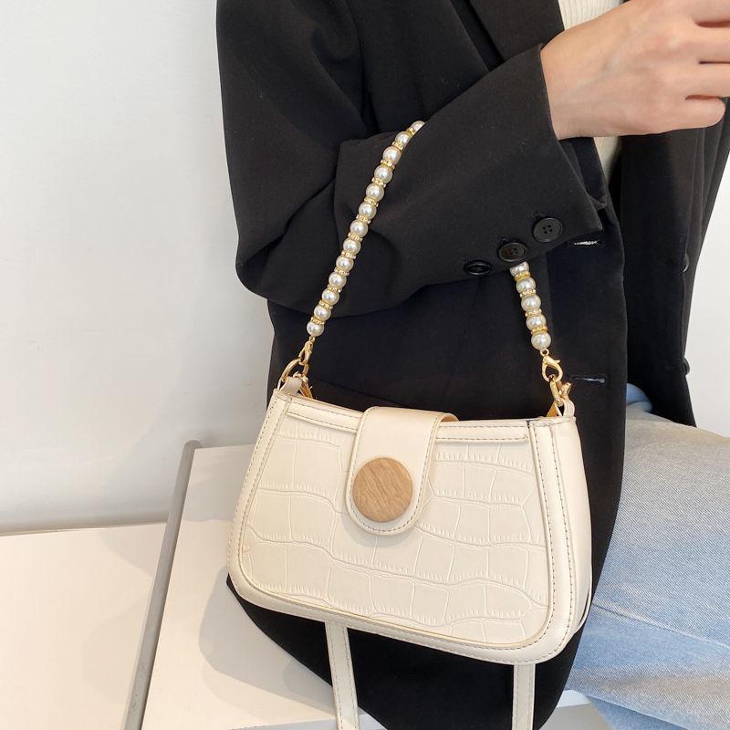 パールチェーンショルダーバッグ-xinru shop