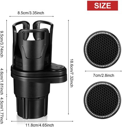 Smart Multifunction Car Rotating 2 In 1 Cup Holder-xinru