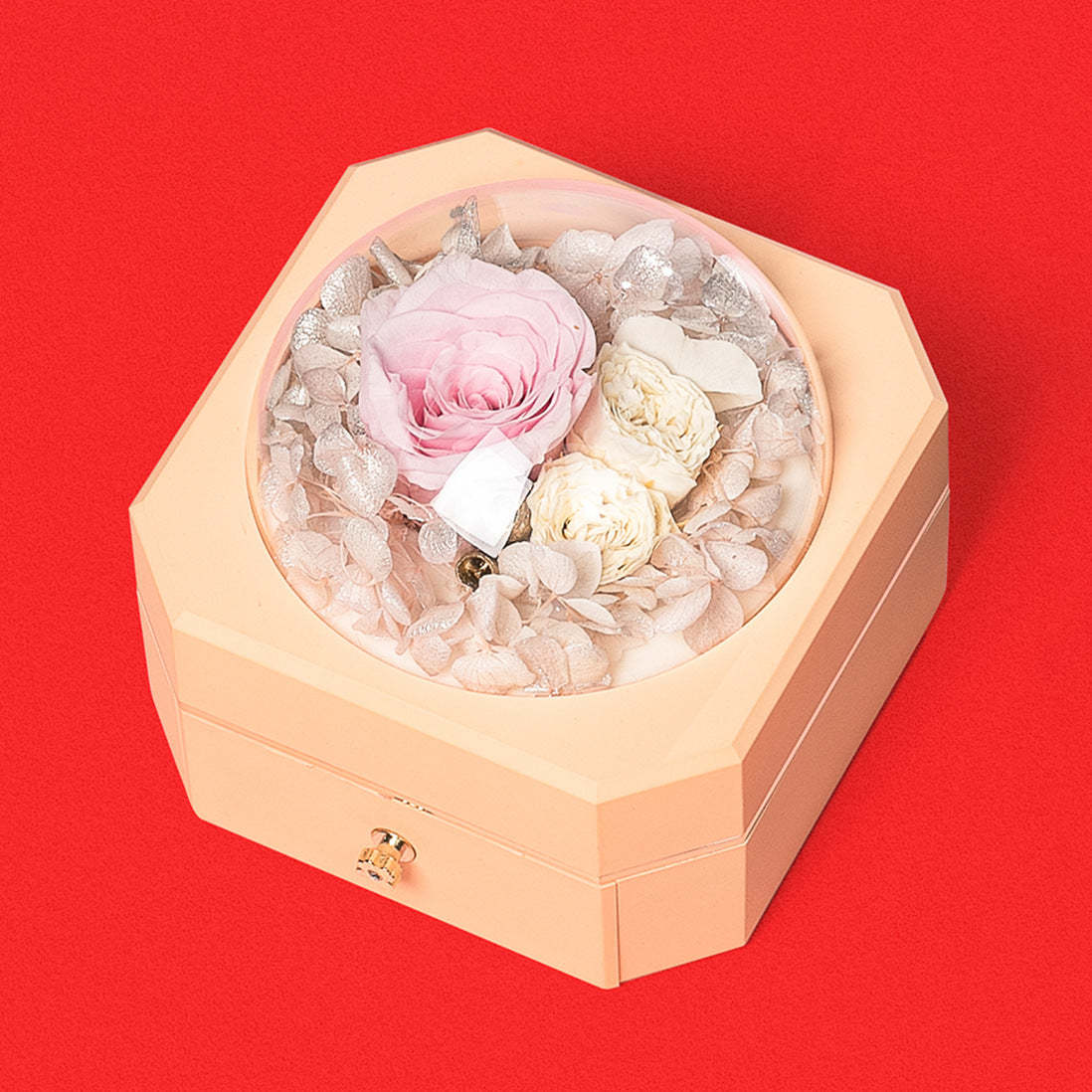 Mother's Day Romantic Gift Octagonal Single Layer Drawer Box-xinru