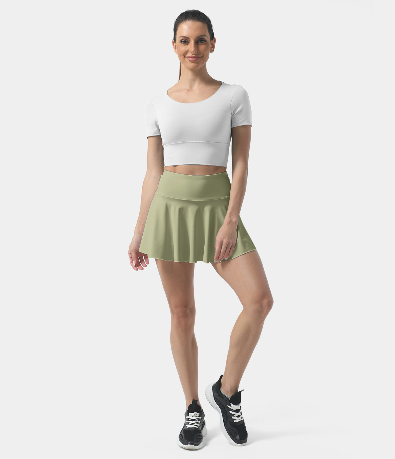 Women's Athletic High Waisted Tennis Skirts With Pockets-xinru shop