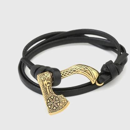 Multi-Viking Style Berserker's Axe Stainless Steel Bracelet-xinru