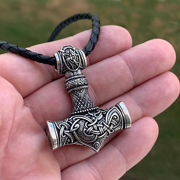 Midgard Mjolnir - Bronze or Sterling Silver-xinru shop