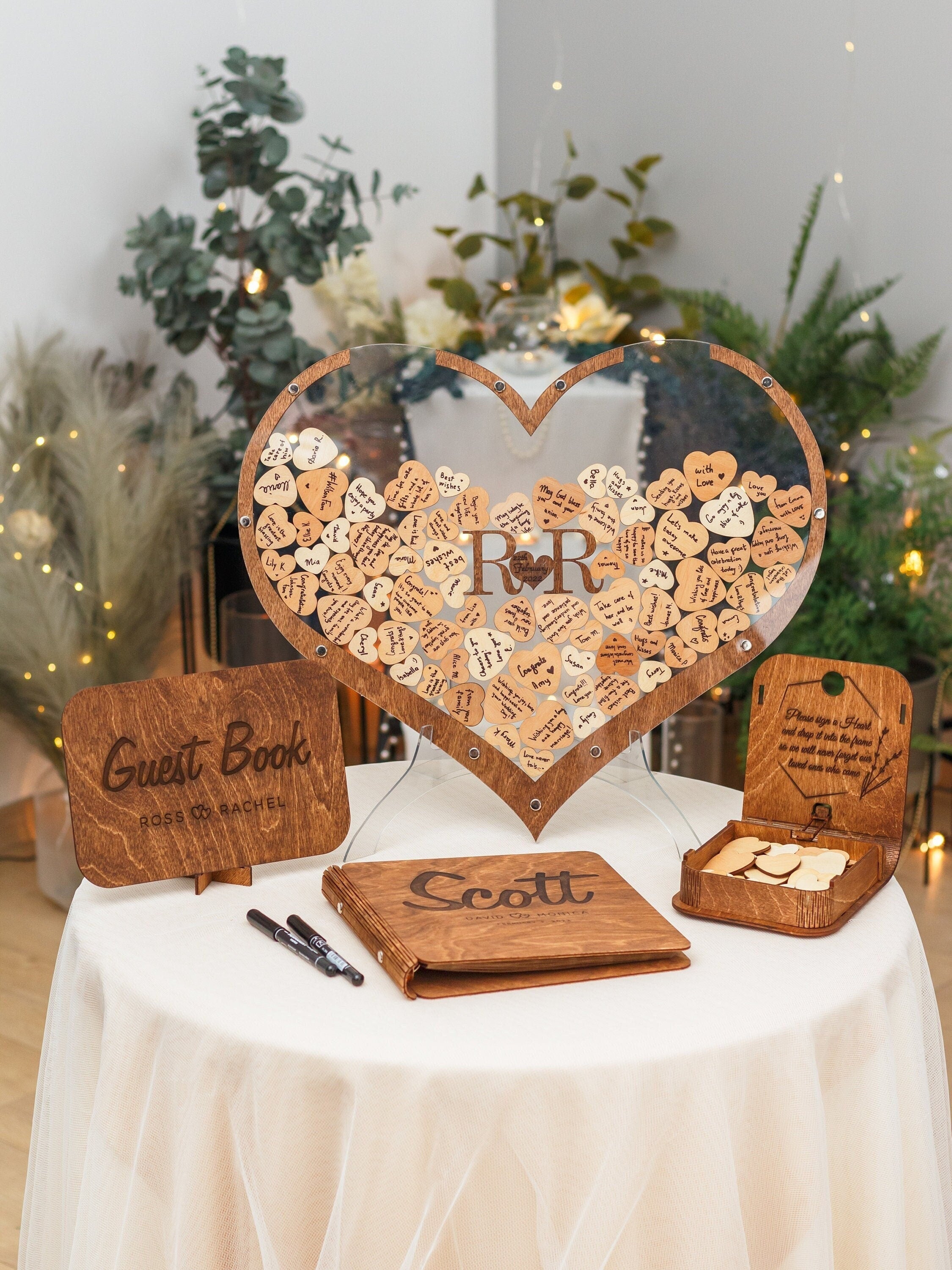 Wedding Alternative Guest Book Set Guest Book Sign Wedding Decor-xinru