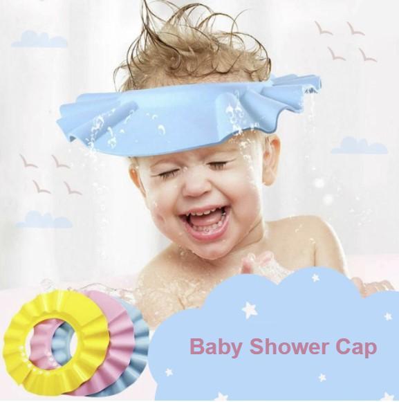 Safe Soft Shampoo Protective Baby Shower Cap-xinru
