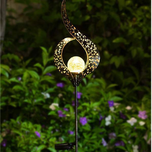 Romantic Solar Crackle Garden Light-xinru shop