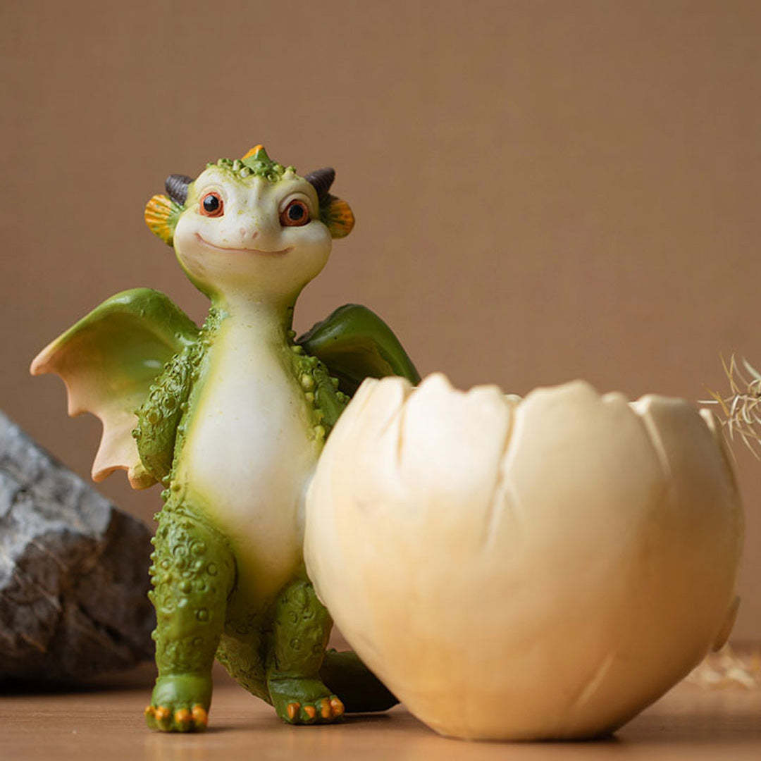 Creative Cute Cartoon Little Dinosaur Flower Pot Resin Simulation Animal Decoration-xinru