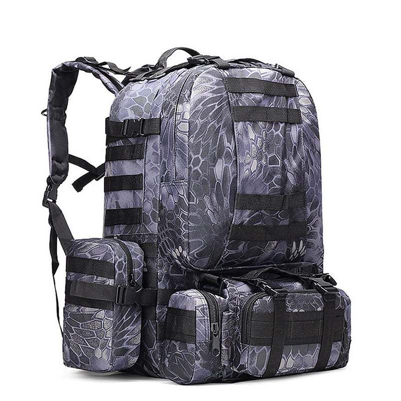 Outdoor Mountaineering Bag Male Multi-function Waterproof Tactical Backpack-xinru