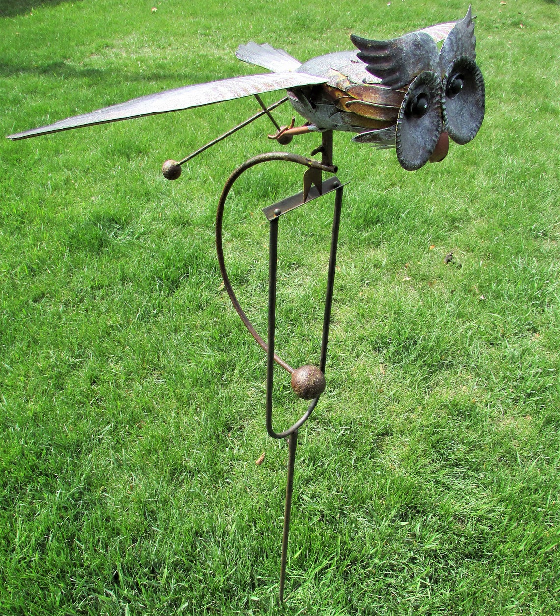 Eagle Garden Sculpture Large Bird Outdoor Statues Metal Yard Patio Lawn Decor-xinru