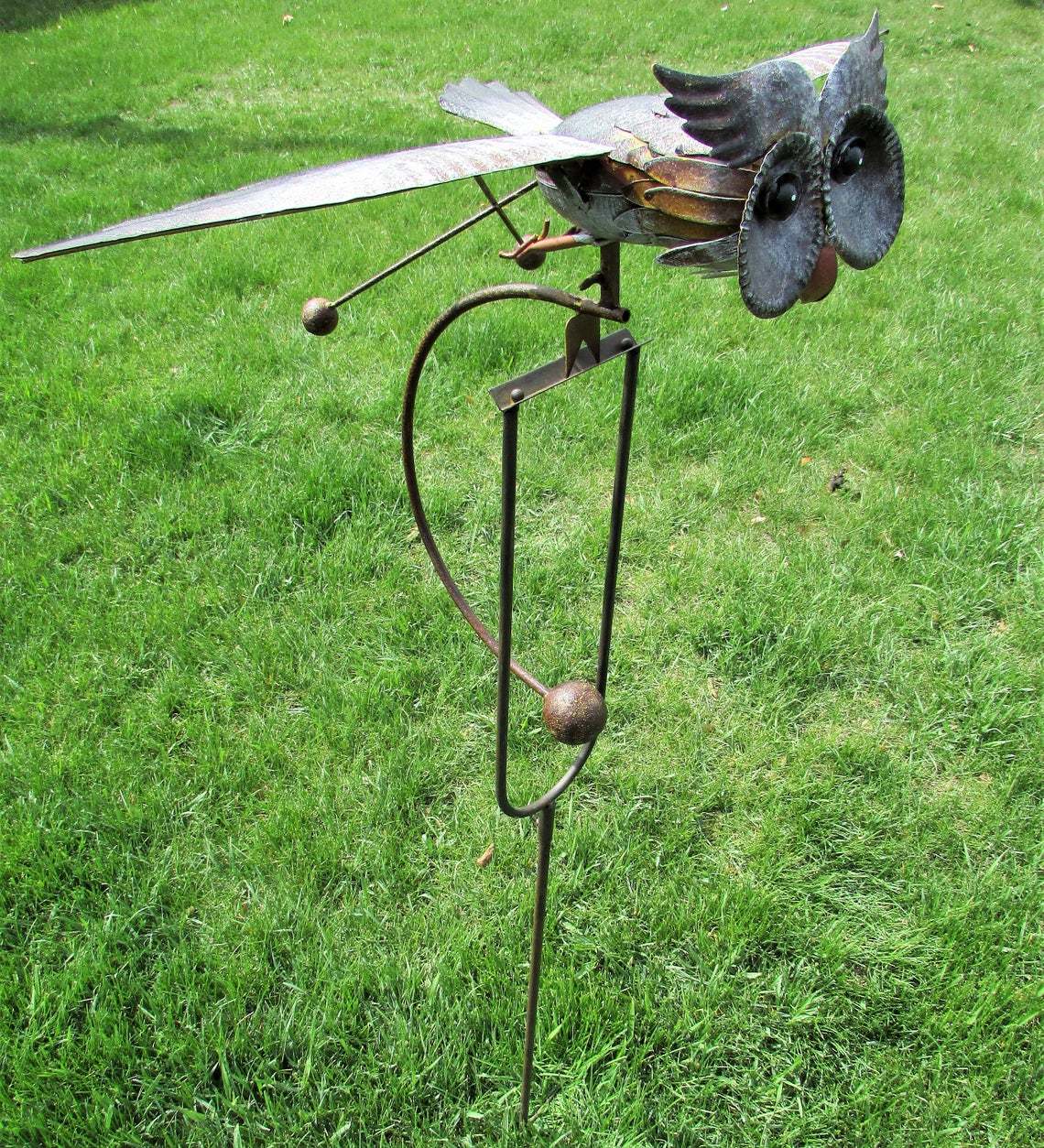Eagle Garden Sculpture Large Bird Outdoor Statues Metal Yard Patio Lawn Decor-xinru