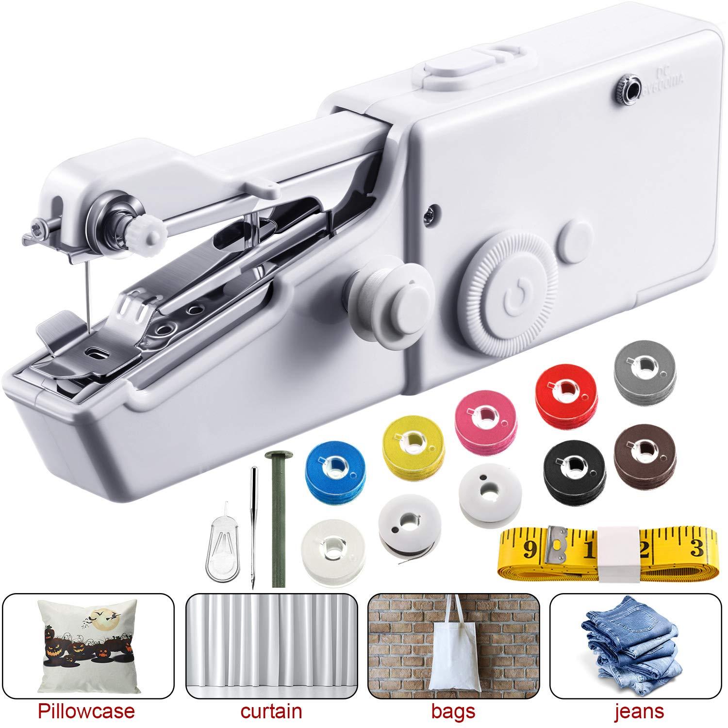 Handheld Sewing Machine Cordless Portable Electric Stitching Device-xinru