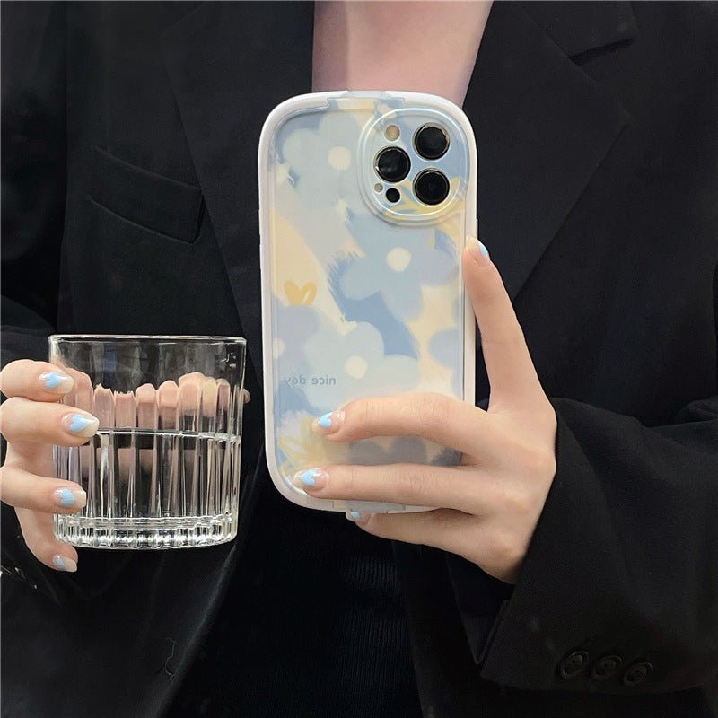 Blue Flower Bracket Case-xinru