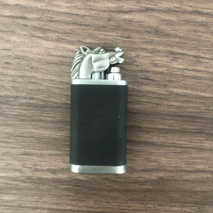 Creative Metal Double Flame Windproof Jet Turbine Men's Lighter-xinru