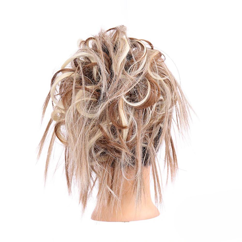 Natural Look Synthetic Messy Hair Bun Scrunchie Extension-xinru