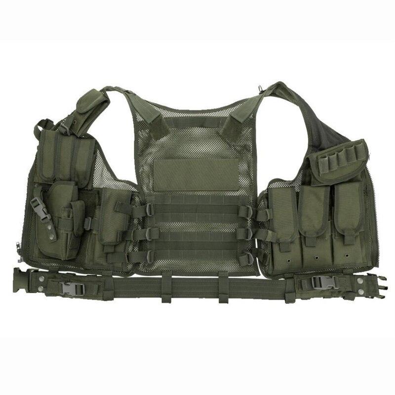 Tactical Vest Durable Mesh Vest with Detachable Belt-xinru shop