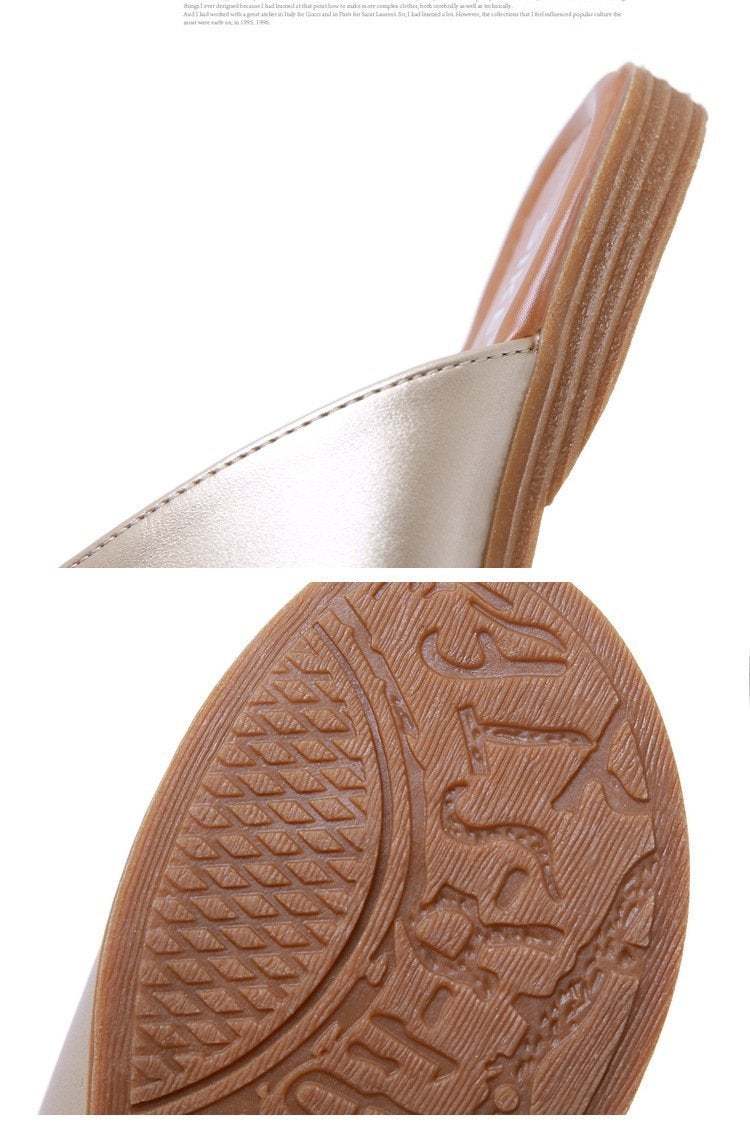 Women Bunion Corrector Slip-On Wedges Flat Toe Sandals-xinru