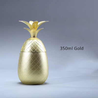 Pineapple Shaped Stainless Steel Cocktail Bar Glass-xinru
